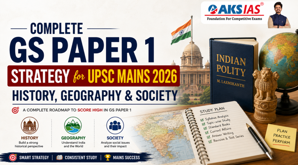 Complete GS Paper 1 Strategy for UPSC Mains 2026 History, Geography & Society